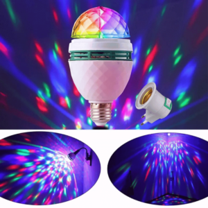 Lâmpada RGB Giratória Ideal Para Festas e Decorações