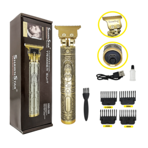 Maquina Acabamento Recarregável- Dourada