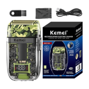 Maquina Shaver Recarregável- Kemei- Camuflada